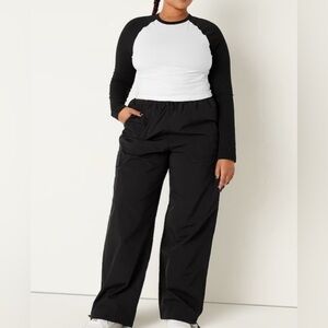 VSX Black Women's Track Parachute Pants XXL